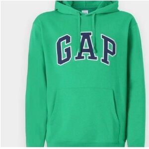 GAP Men's Vibrant Green Hoodie